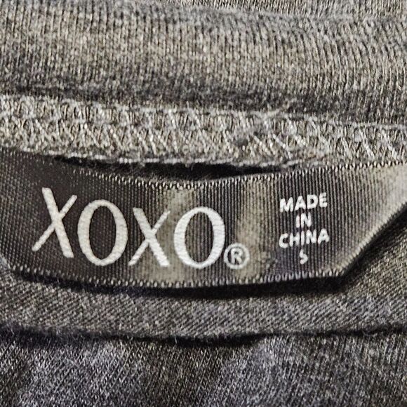 XOXO Tee Size S Black w/Rhinestone Logo - Picture 8 of 9